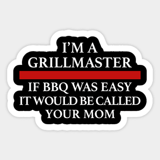 GrillGiants Grillmaster Mom Sticker